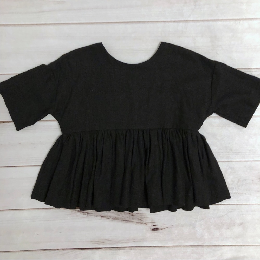 James and Louise peplum top 2t EUC